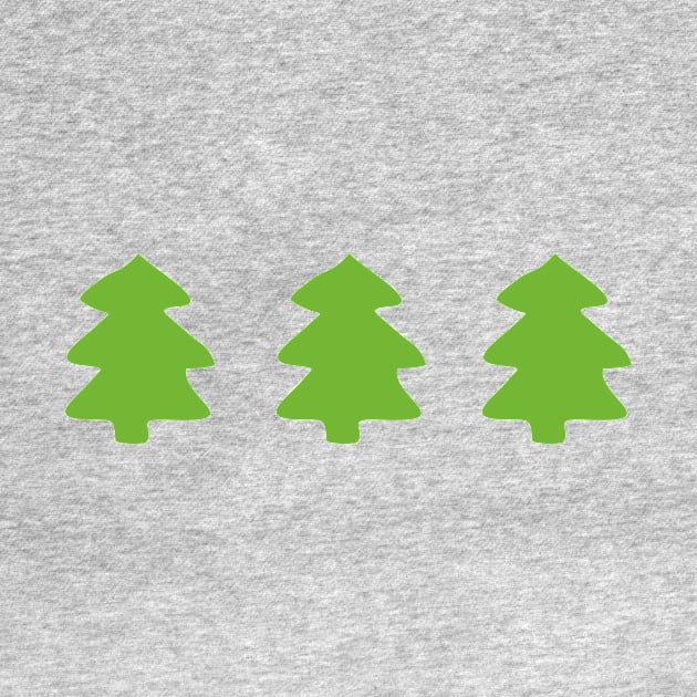 Green Christmas Trees Pattern by XOOXOO